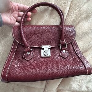 Dooney and Bourke dark red satchel